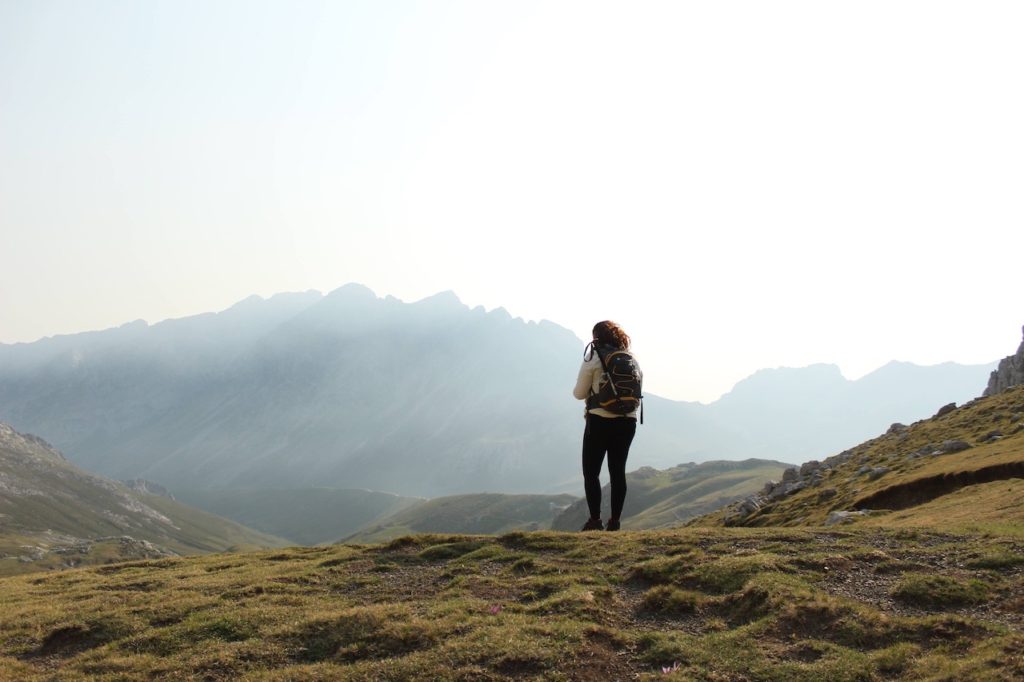 Woman on Picos Hike