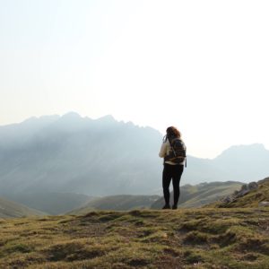 Woman on Picos Hike